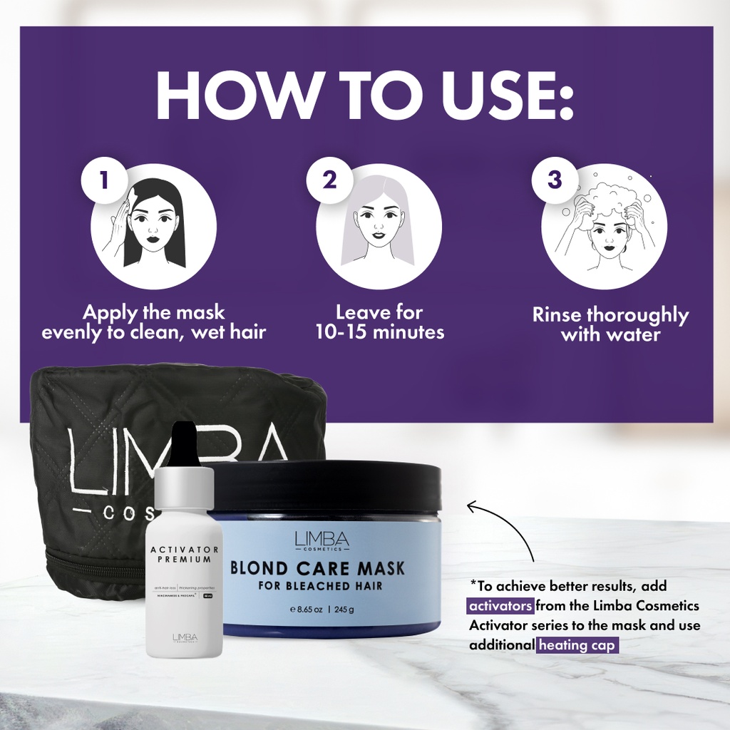 Limba Cosmetics Blond Care Mask, 245 g
